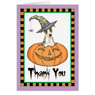 Halloween Whippet Carte de remerciements