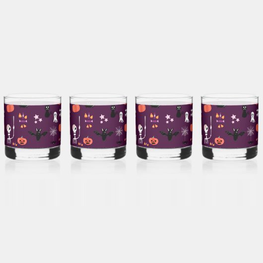Halloween Whisky Glas (Voorkant)