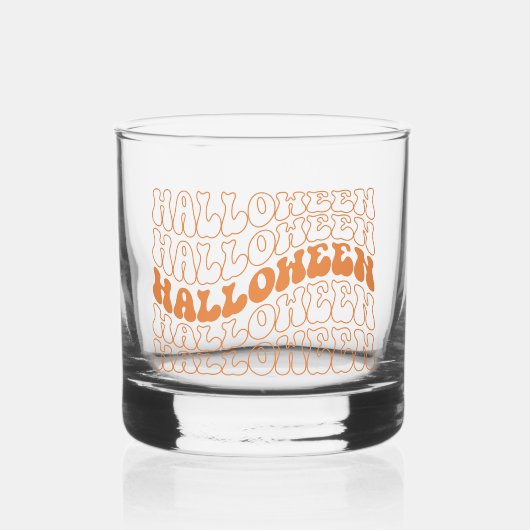 Halloween Whisky Glas (Voorkant)