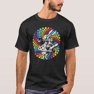 Halloween White Rabbit Alice-In-Wonderland T-shirt