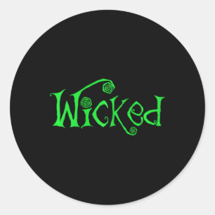 Halloween Wicked Witch Leuk Kostuum Outfit Gift Ronde Sticker