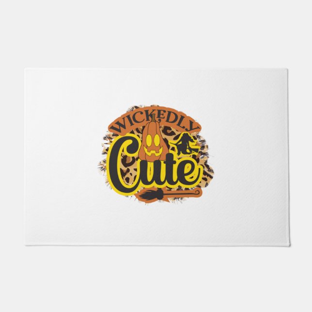 Halloween Wickently Cute Deurmat (Voorkant)