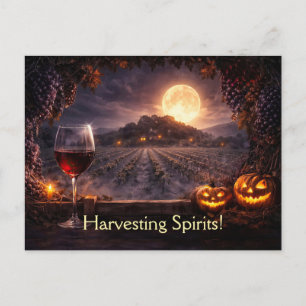 Halloween Wijn Wijngaard Wijnmakerij Grappig Briefkaart