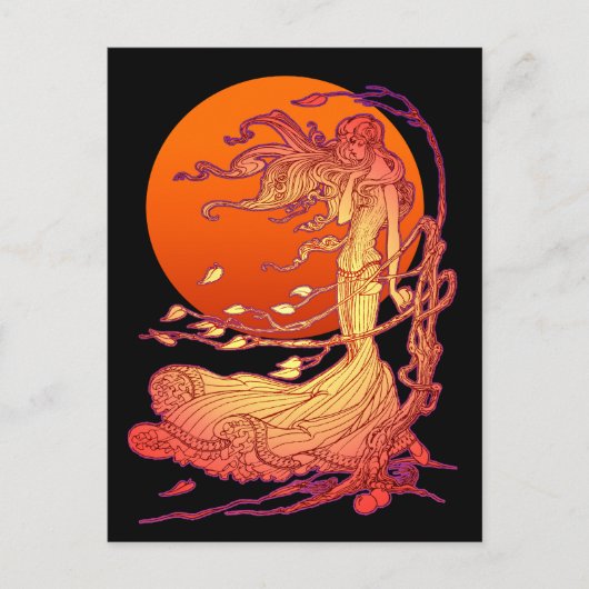 Halloween Wind Briefkaart (Voorkant)