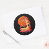 Halloween Wind Ronde Sticker (Envelop)