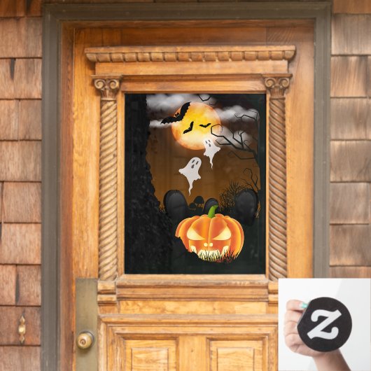 Halloween Window Cling Raamsticker (Huis Deur)