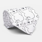 HALLOWEEN WINDOWS GHOST cravate (Roulé)