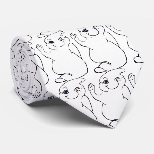 HALLOWEEN WINDOWS GHOST cravate (Roulé)