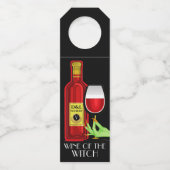 Halloween Wine - Zie achterzijde - Flessenhanger (Voorkant)