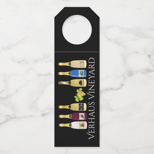 Halloween Wine - Zie achterzijde - Flessenhanger (Achterkant)