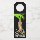 Halloween Wine - Zie achterzijde - Flessenhanger (Voorkant)