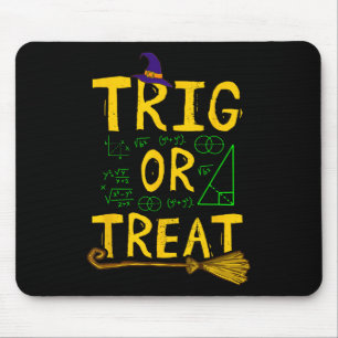 Halloween Wiskunde docent trig of behandeling stud Muismat