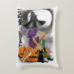 Halloween Witch Accent Pillow Kussen
