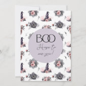 Halloween Witch Anniversaire Fête Invitation (Dos)