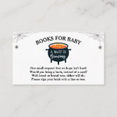 Halloween Witch Baby shower Books for Baby Informatiekaartje (Voorkant)