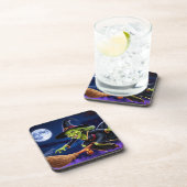 Halloween / Witch Beverage Coaster Bier Onderzetter (Rechterzijde)