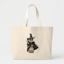 Halloween Witch & Boy: Dark Magic Duo aangekondigd Grote Tote Bag