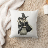Halloween Witch & Boy: Dark Magic Duo aangekondigd Kussen (Deken)