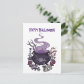Halloween Witch Brew Briefkaart (Staand voorkant)