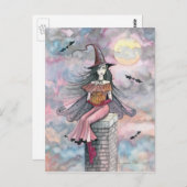 Halloween Witch Briefkaart (Voorkant / Achterkant)