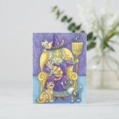 Halloween Witch Briefkaart (Staand voorkant)