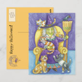 Halloween Witch Briefkaart (Voorkant / Achterkant)