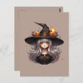 Halloween Witch Briefkaart (Voorkant / Achterkant)