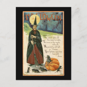 Halloween Witch  Briefkaart