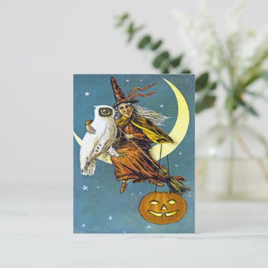 Halloween Witch Briefkaart (Staand voorkant)