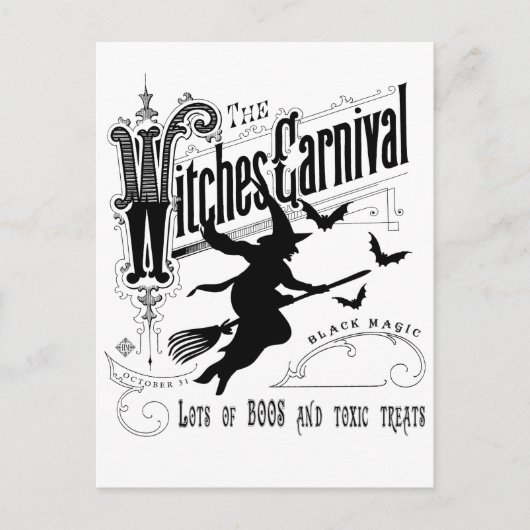  Halloween Witch Briefkaart (Voorkant)