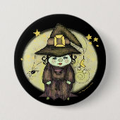 Halloween Witch Button (Voorkant)