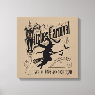 Halloween Witch Canvas Afdruk