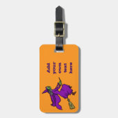 Halloween Witch Cartoon Bagagelabel (Voorkant verticaal)