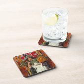 Halloween Witch Casting Spell met hand Bier Onderzetter (Rechterzijde)