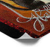 Halloween Witch Casting Spell met hand Poster (Hoek)