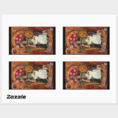  Halloween Witch Casting Spell met hand Rechthoekige Sticker (Vel)