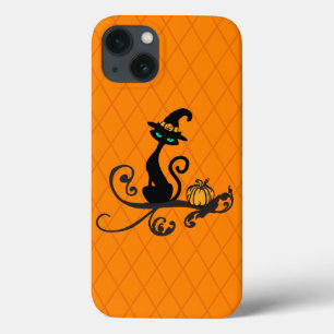 Halloween Witch Cat iPhone 13 Hoesje