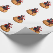 Halloween Witch, Cat en Pumpkin Cadeaupapier (Hoek)