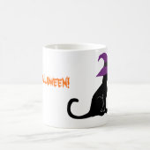 Halloween Witch Cat en Pumpkin Koffiemok (Center)