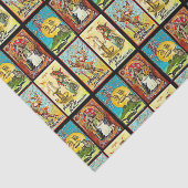  Halloween Witch Cat en Pumpkin Tissuepapier (Detail)