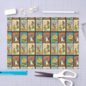  Halloween Witch Cat en Pumpkin Tissuepapier (Craft)