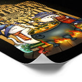 Halloween Witch Cats Kat Brew Poster (Hoek)