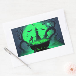 Halloween Witch Cauldron Sticker