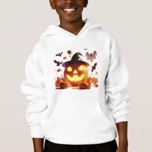 Halloween Witch Citrouille White Ghost Bats Magie