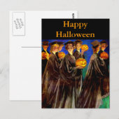 Halloween Witch College Graduates Briefkaart (Voorkant / Achterkant)