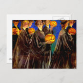 Halloween Witch College Graduates Feestdagenkaart (Voorkant / Achterkant)