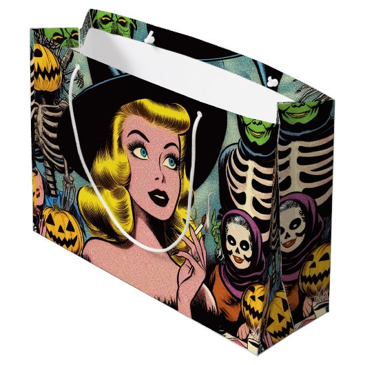  Halloween Witch Comics Groot Cadeauzakje (Achterkant Gekanteld)