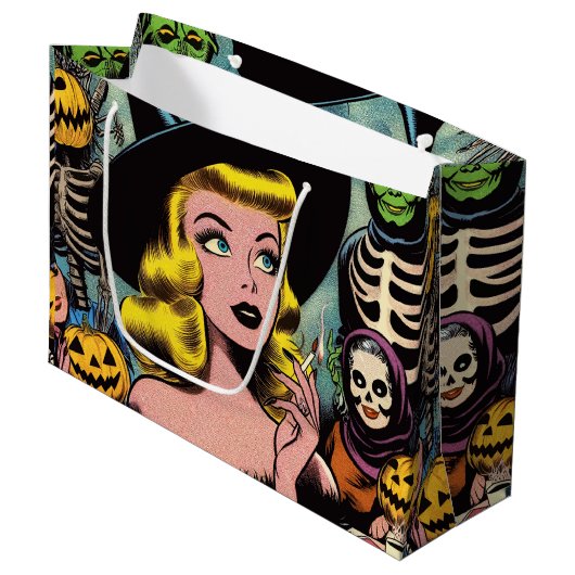  Halloween Witch Comics Groot Cadeauzakje (Voorkant Gekanteld)