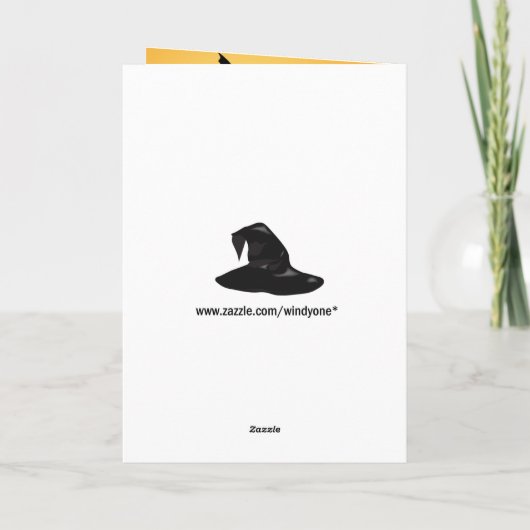 Halloween Witch Custom Kaart (Achterkant)