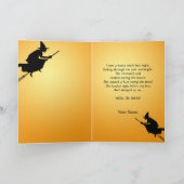 Halloween Witch Custom Kaart (Binnen)